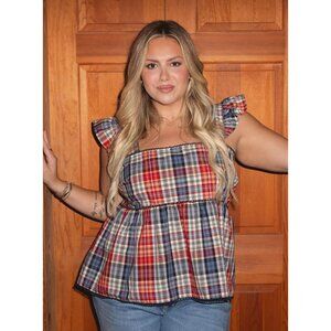 NWOT   TORRID Belle Isle Ruffle Babydoll Top